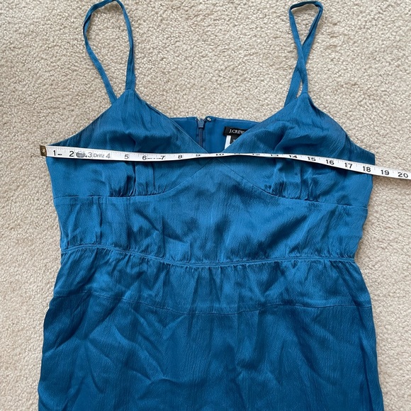 J.Crew pré-owned silk blue dress size 12 - Picture 8 of 8
